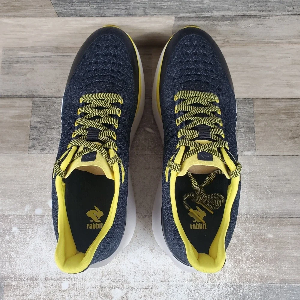Rabbit Dream Chaser Mens Shoes Sz 12 Running Blazing Yellow Mesh Lace Up Sneaker